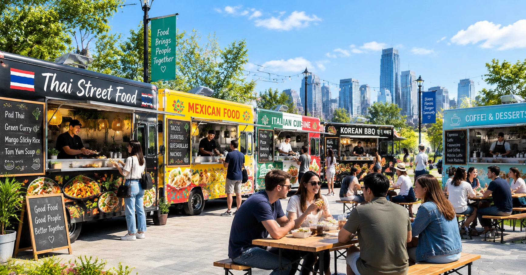 Gouzañv Champions Food Truck Park : Lec'h gastronomi hag eskemm - image 2
